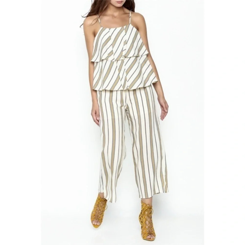 HONEY BELLE Stripe Tiered Jumper‎ Size Small